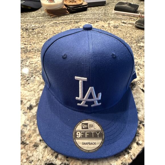 Los Angeles Dodgers 9FIFTY Adjustable Snapback New Era Cap - Blue - NWT - Picture 2 of 5